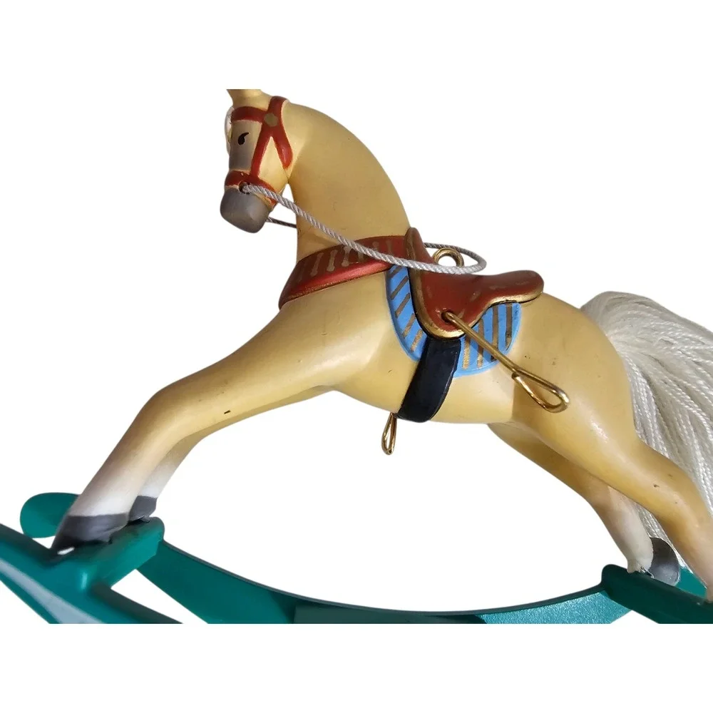Vintage 1986 Rocking Horse Ornament, Christmas‎ Tree Decoration, Collectible